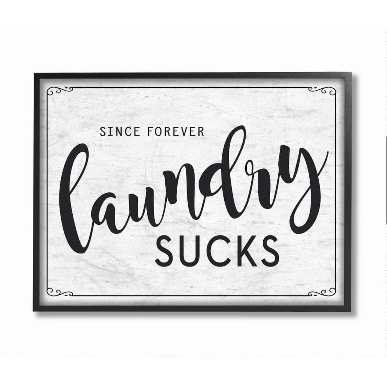 Stupell Industries Sassy Laundry Room Sign Funny Family Humor Framed Wall Art